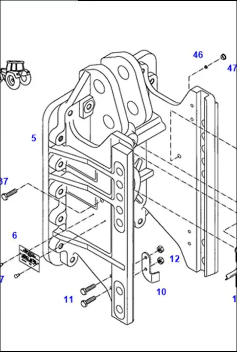 Pièce CARTER DE PDF pour FENDT 716 VARIO