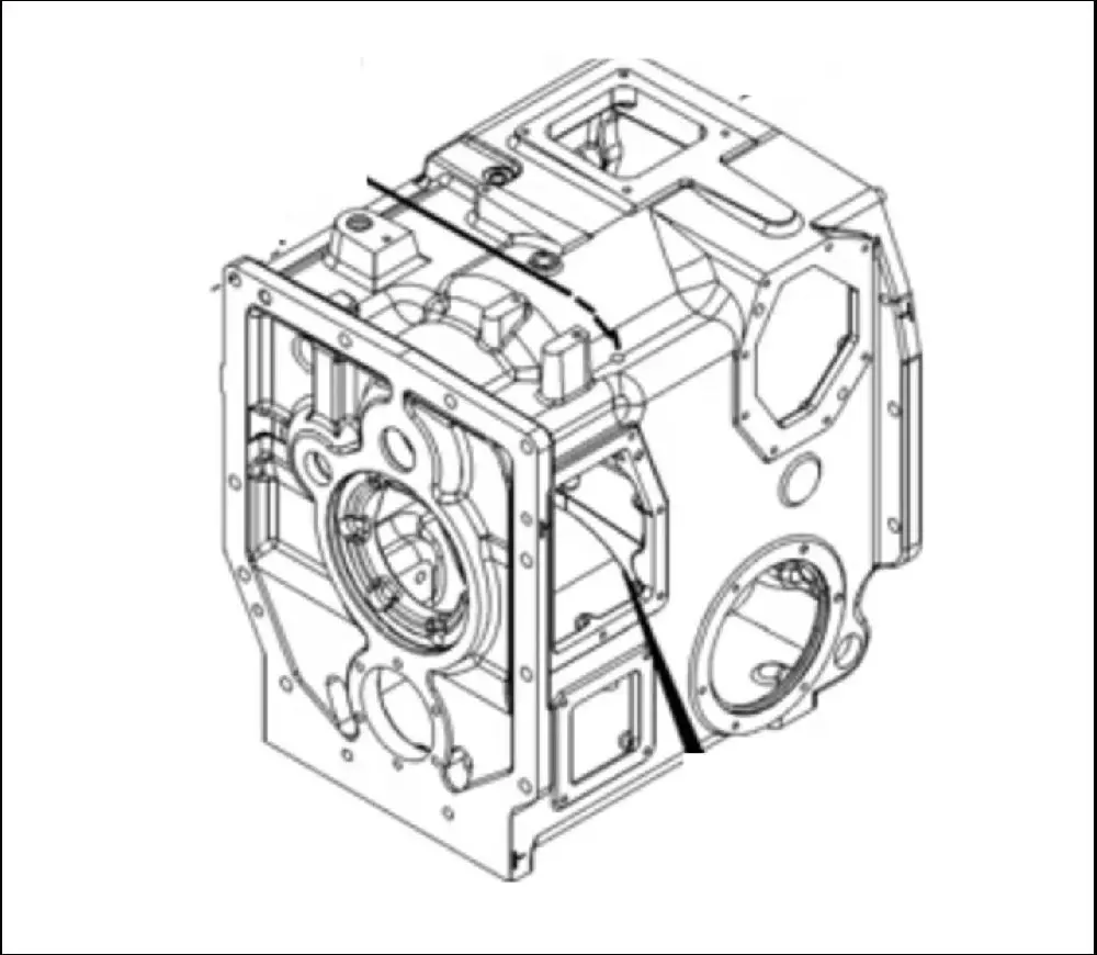 Pièce CARTER DE BOITE NU pour CASE IH MX220
