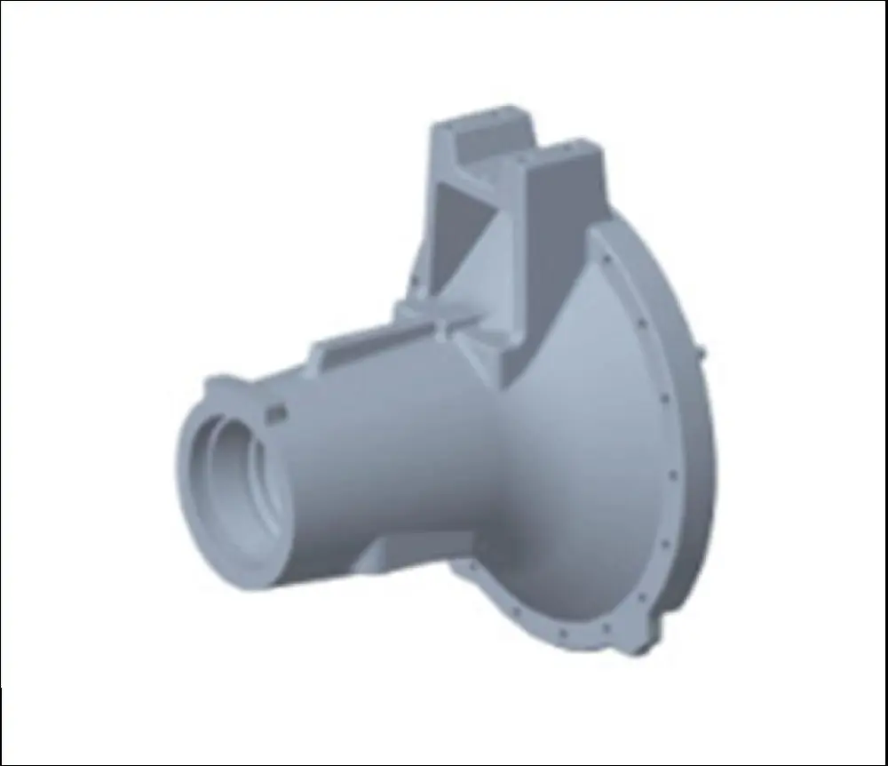 Pièce CARTER DE TROMPETTE NU PONT AR DROIT pour NEW HOLLAND T8.300