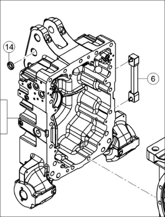 Pièce CARTER DE PDF pour CLAAS AXION 850