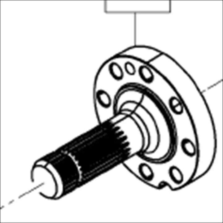 Pièce ARBRE DE TRANSMISSION PONT AV 4RM pour CLAAS AXION 850