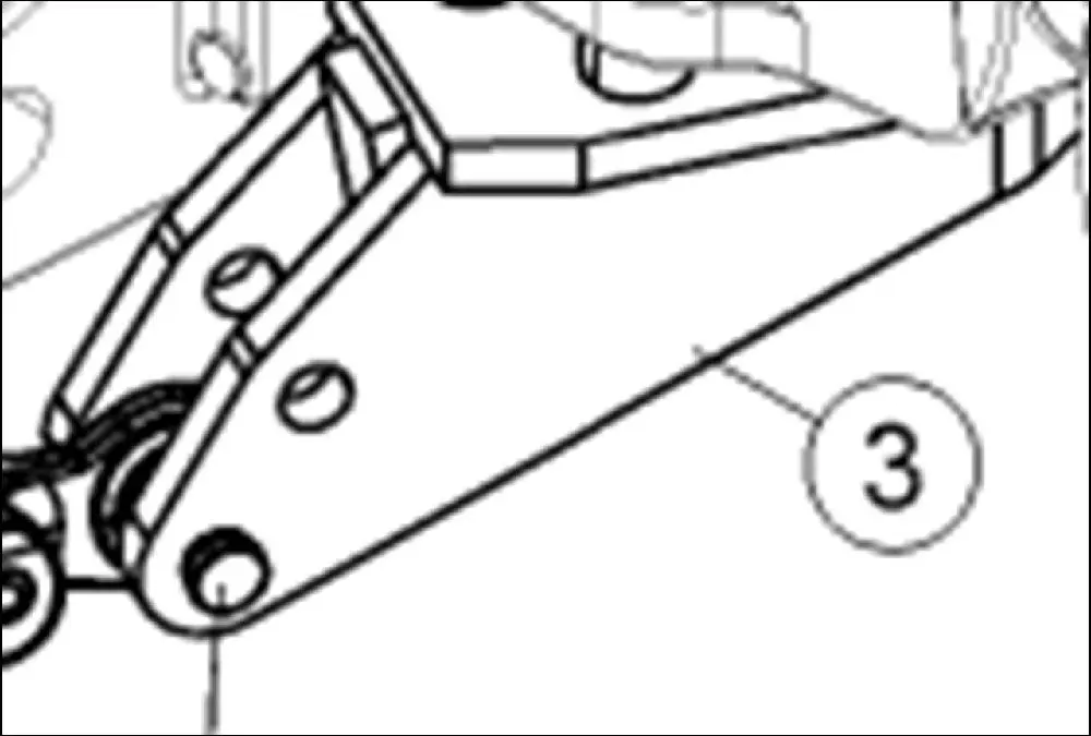 Pièce STABILISATEUR DE RELEVAGE GAUCHE pour CLAAS AXION 850