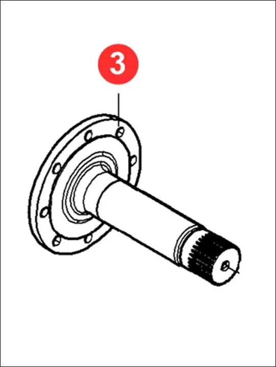Pièce ARBRE DE ROUE PONT AR DROIT pour VALTRA T174 ED