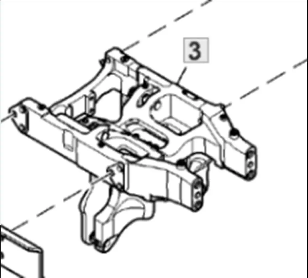 Pièce BERCEAU-BALANCIER PONT AV 4 RM pour JOHN DEERE 6195M