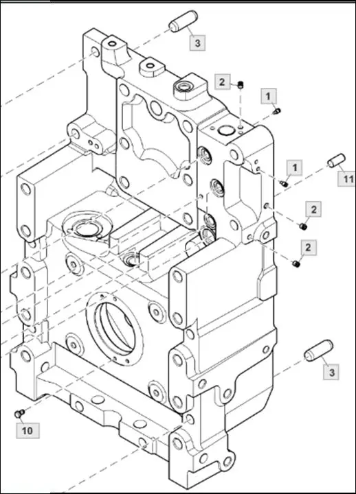 Pièce CARTER DE PDF pour JOHN DEERE 6195M