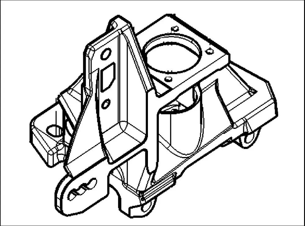Pièce SUPPORT CABINE DR pour CLAAS AXION 850