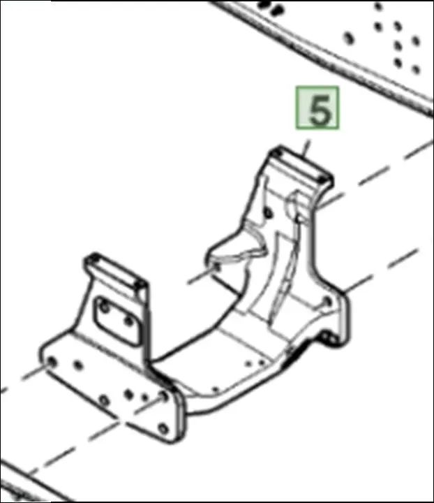 Pièce TRAVERSE pour JOHN DEERE 6195M