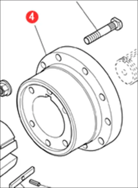 Pièce CÔNE GAUCHE pour VALTRA S 324