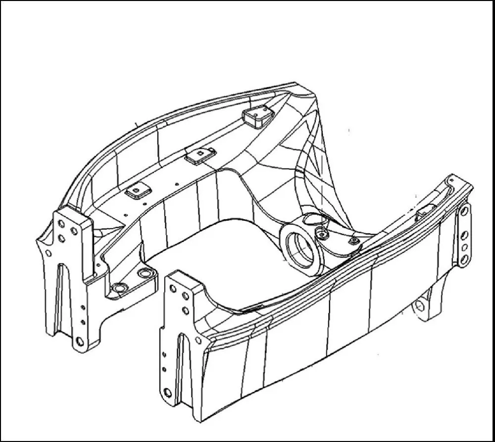 Pièce BERCEAU-BALANCIER PONT AV 4 RM pour MASSEY FERGUSON 6480