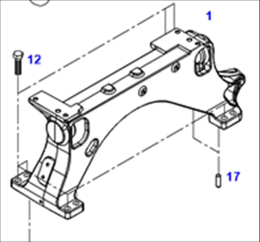 Pièce SUPPORT CABINE pour FENDT 724 SCR VARIO