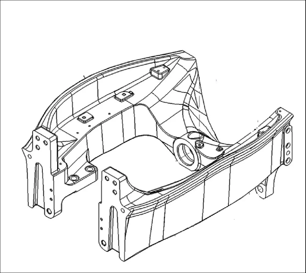 Pièce BERCEAU-BALANCIER PONT AV 4 RM pour MASSEY FERGUSON 6480