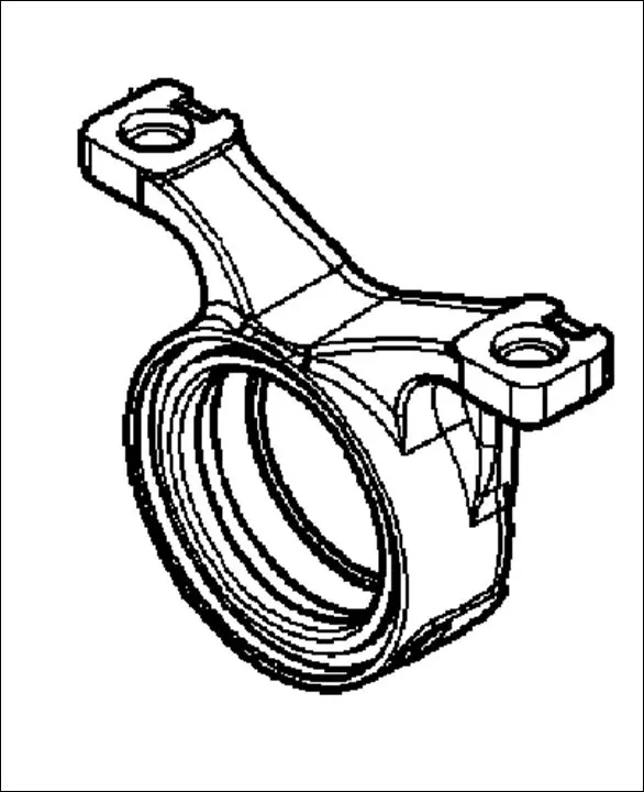 Pièce PALIER AVANT PONT AV 4RM pour MASSEY FERGUSON 4709