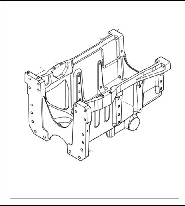 Pièce SUPPORT MOTEUR pour NEW HOLLAND T8.300