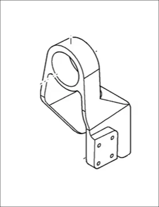 Pièce SUPPORT DE CABINE AVANT DT pour NEW HOLLAND T8.300