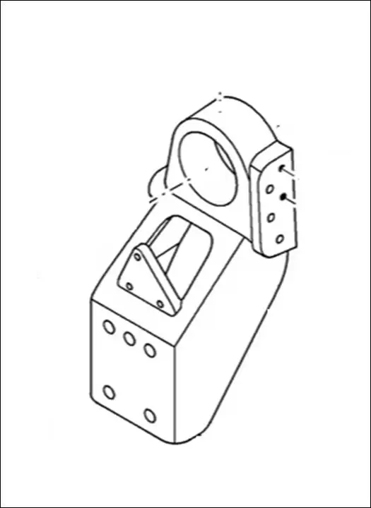 Pièce SUPPORT DE CABINE AVANT GAUCHE pour NEW HOLLAND T8.300