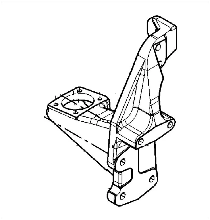 Pièce SUPPORT DE CABINE AVANT DT pour CLAAS AXION 850