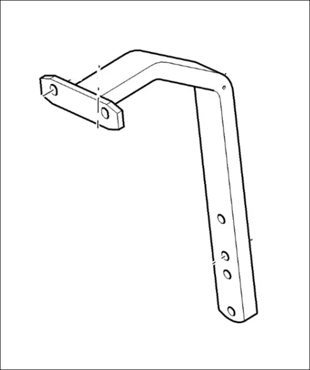Pièce APPUI GARDE BOUE DT pour JOHN DEERE 6195M