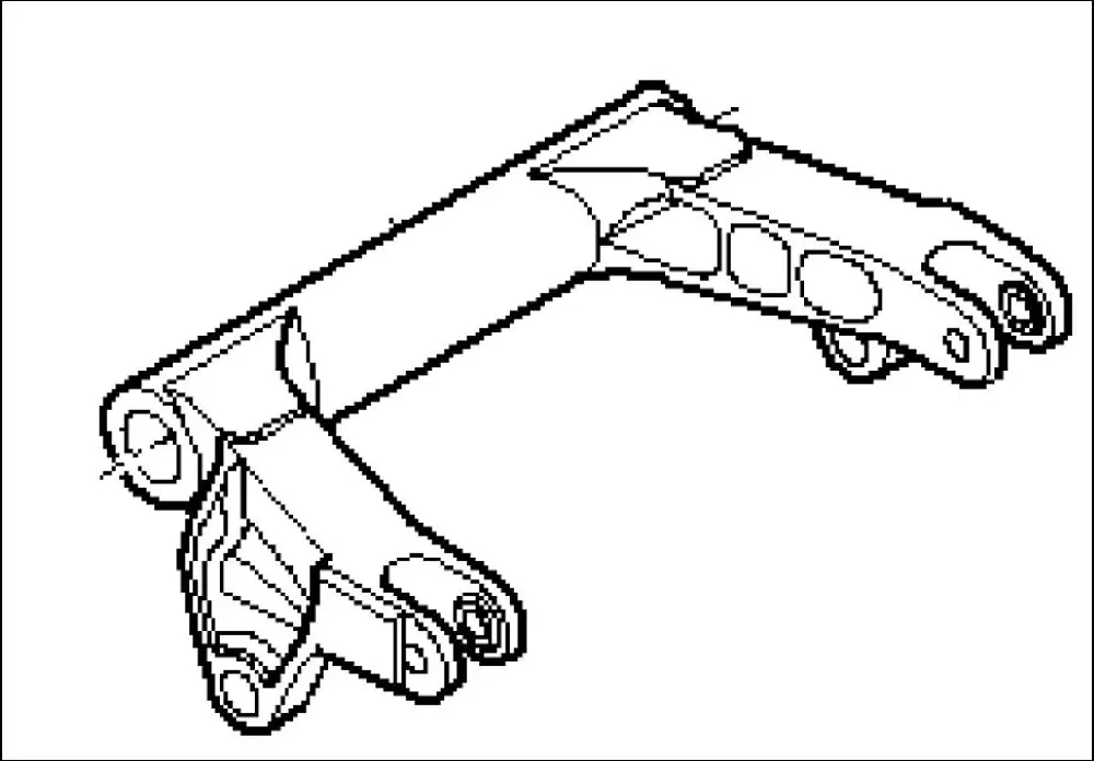 Pièce BRAS SUPERIEUR DE RELEVAGE MONOBLOC pour RENAULT ARES 816 RZ