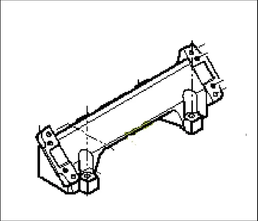 Pièce SUPPORT CENTRAL RELEVAGE MONOBLOC pour RENAULT ARES 816 RZ