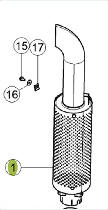 Pièce TUBE D  ECHAPPEMENT pour CLAAS ARION 510 CMATIC