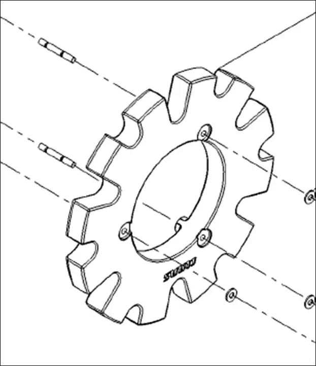 Pièce MASSE DE ROUE >100 KG pour CLAAS ARION 510 CMATIC