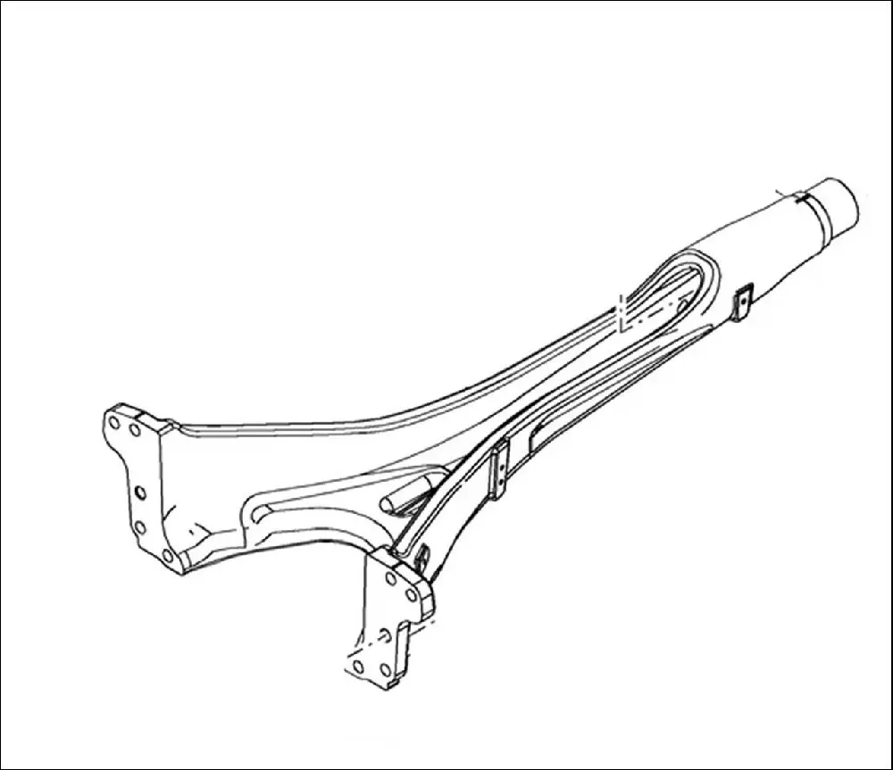 Pièce BRAS DE PONT SUSPENDU pour CASE IH LUXXUM 110