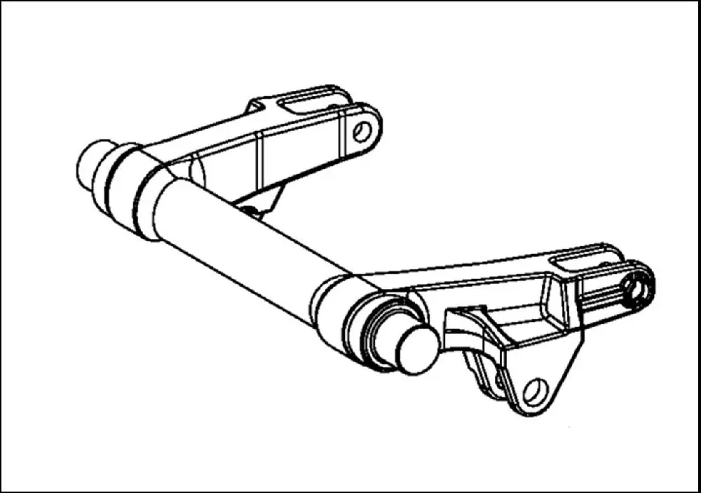 Pièce BRAS SUPERIEUR DE RELEVAGE MONOBLOC pour SAME IRON 110