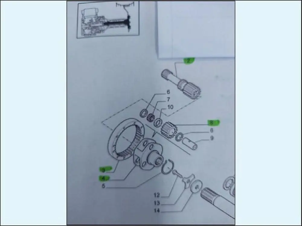 Pièce REDUCTEUR PONT AR pour NEW HOLLAND T6.145