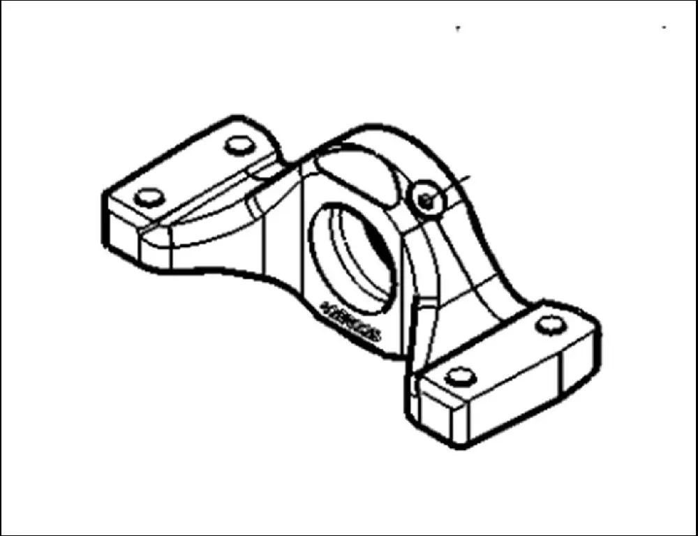 Pièce PALIER AVANT PONT AV 4RM pour MASSEY FERGUSON 7620 DYNA VT