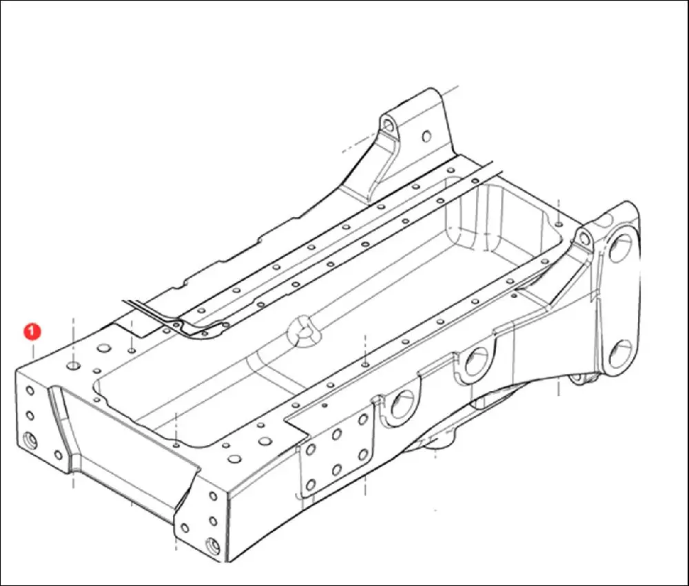 Pièce CARTER INFERIEUR D HUILE pour VALTRA T174 ED