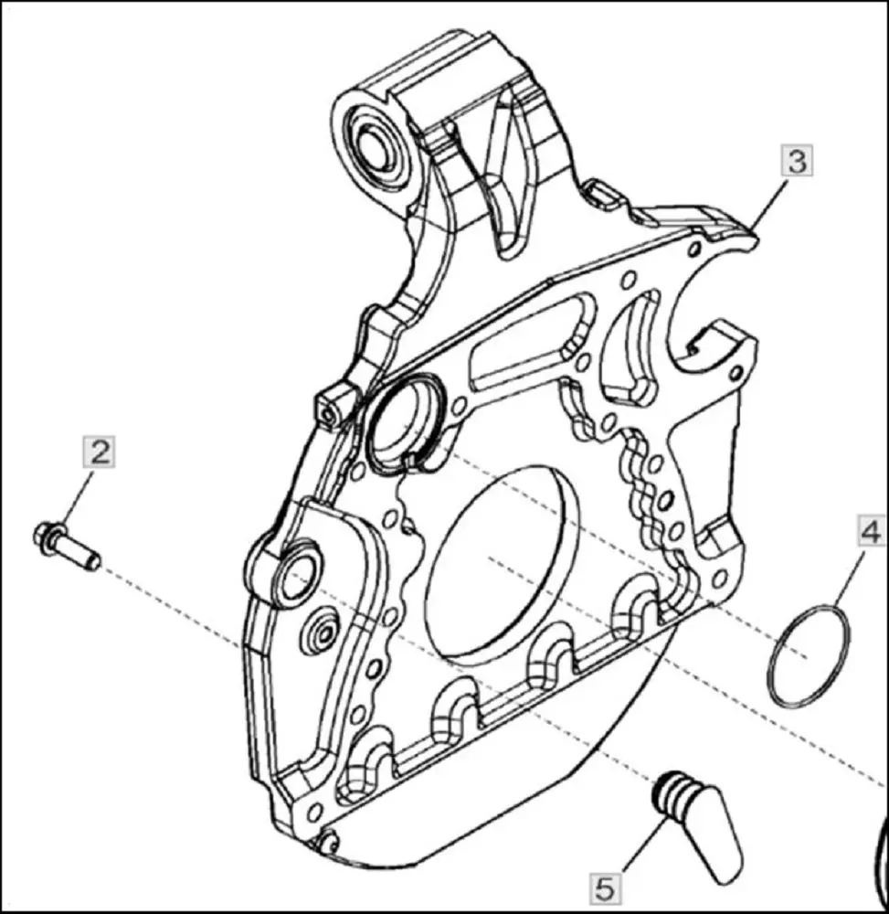 Pièce CARTER DE VOLANT MOTEUR pour JOHN DEERE 6175M