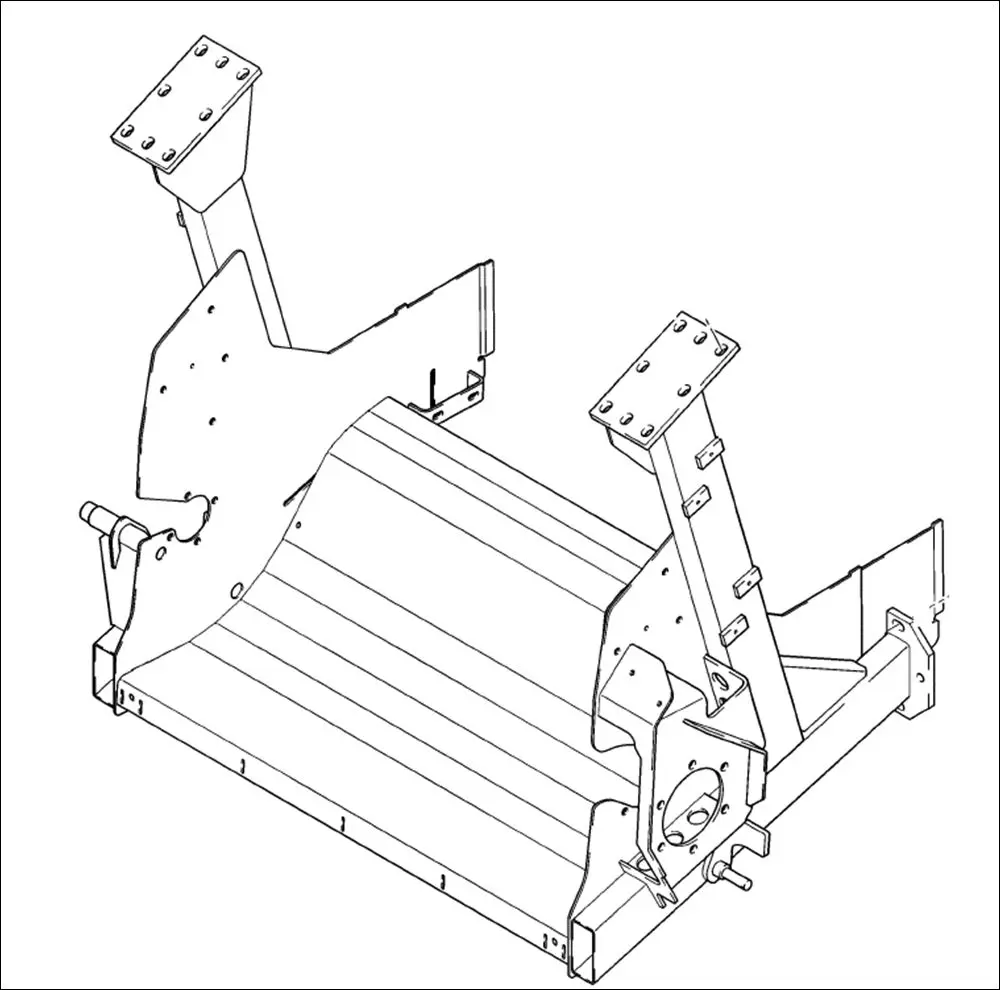 Pièce CHASSIS DE ROTOR pour CLAAS QUADRANT 5300