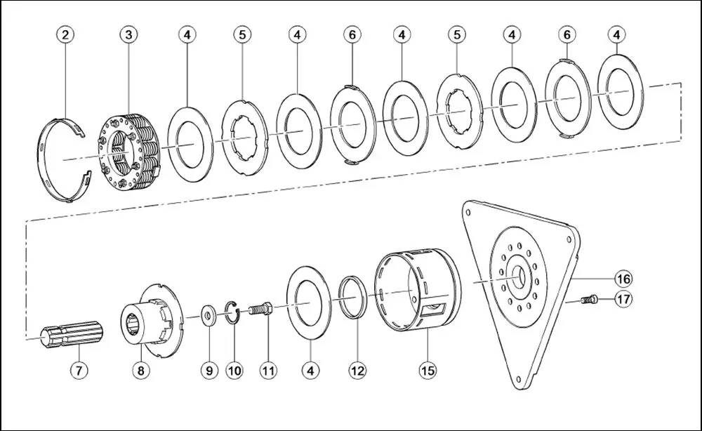 Pièce EMBRAYAGE VOLANT D INERTIE pour CLAAS QUADRANT 5300