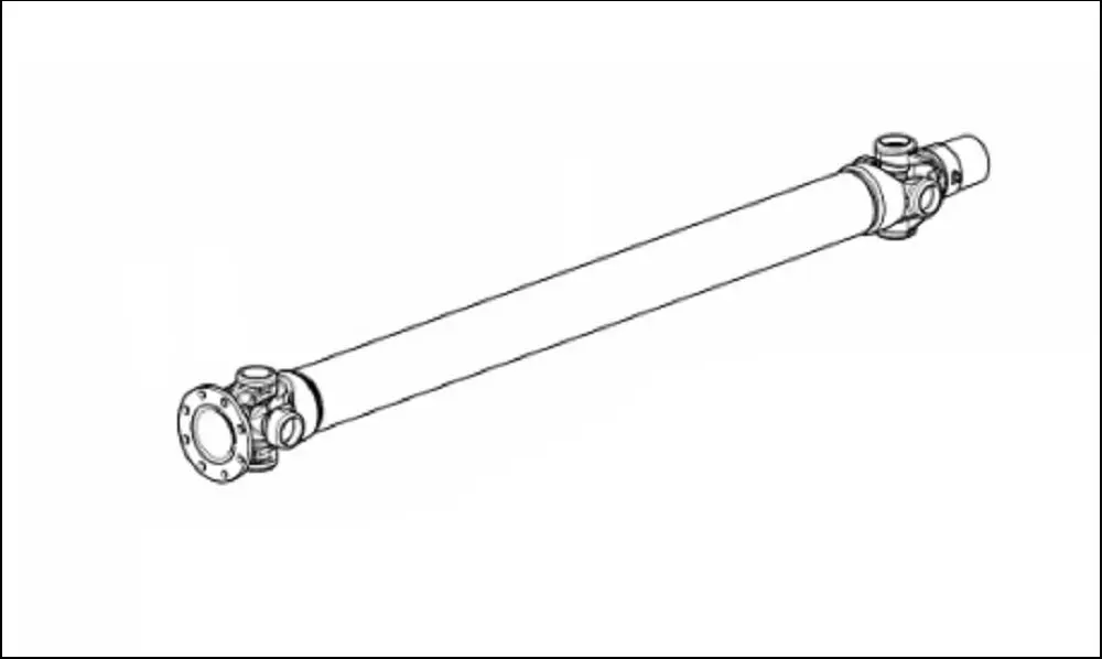 Pièce ARBRE DE TRANSMISSION PONT AV 4RM pour DEUTZ-FAHR AGROTRON M600