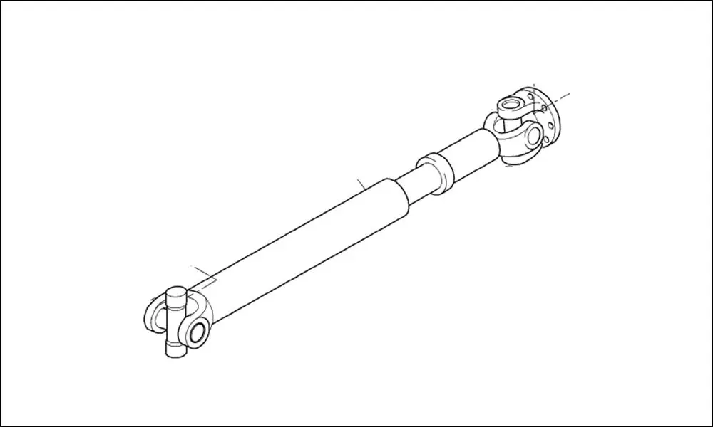Pièce ARBRE DE TRANSMISSION PONT AV 4RM pour CLAAS AXION 810