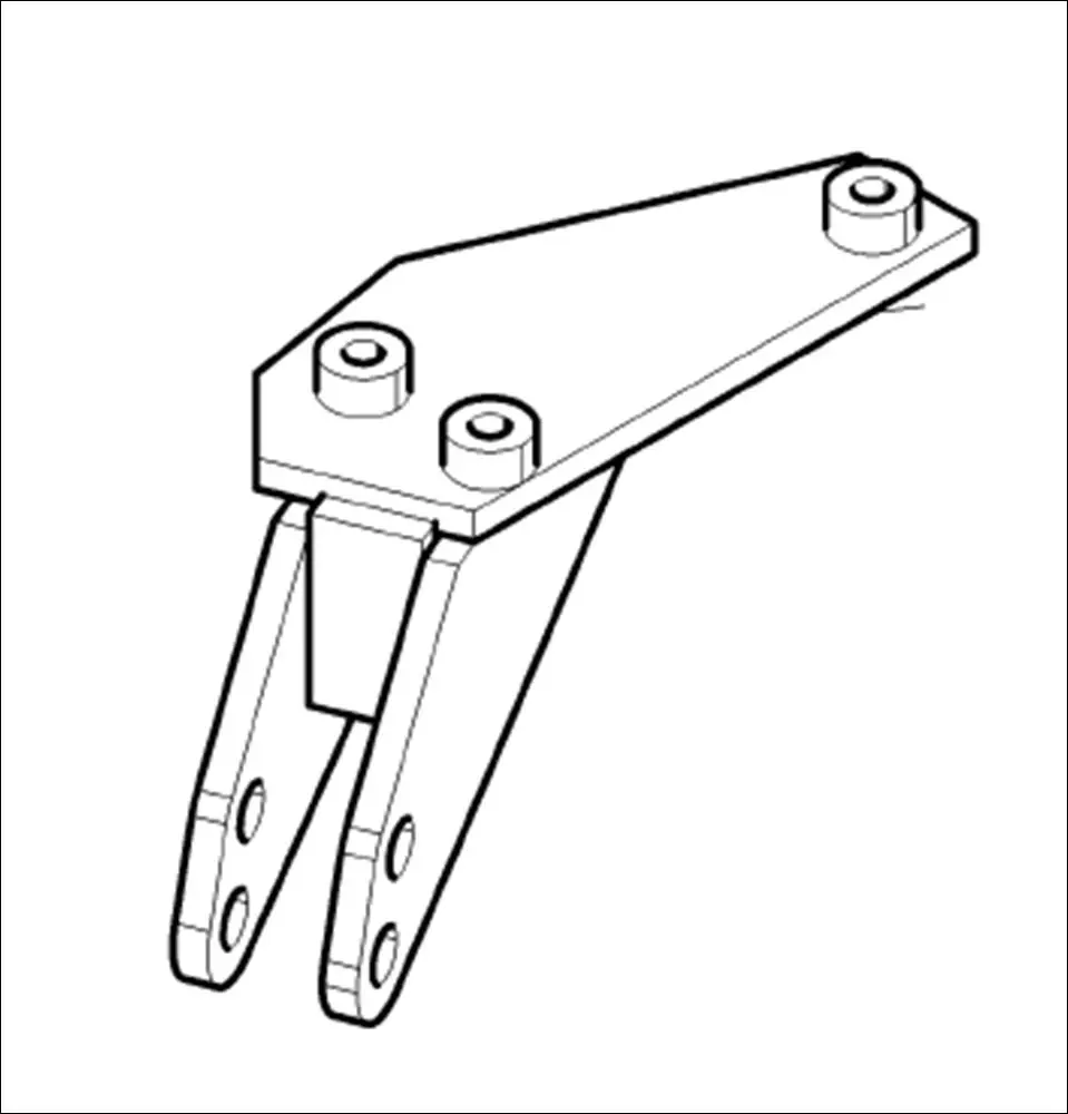 Pièce SUPPORT DE STABILISATEUR GAUCHE pour CLAAS AXION 810