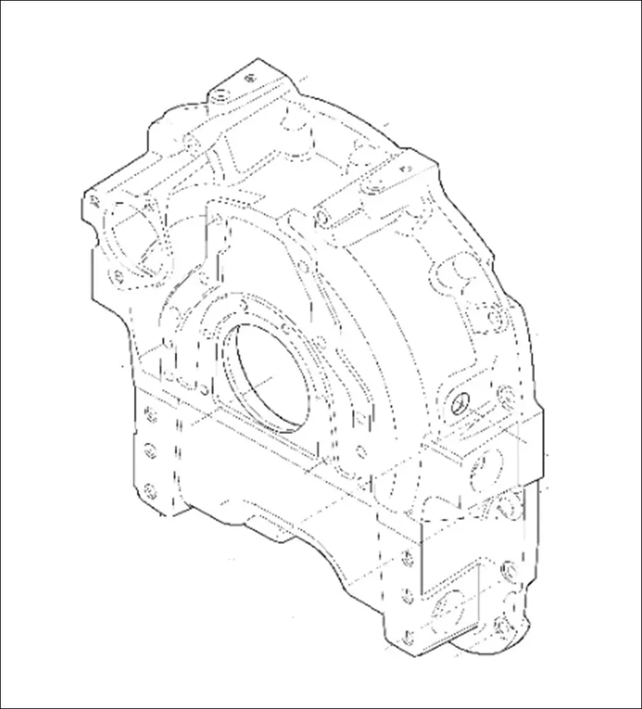Pièce CARTER DE VOLANT MOTEUR pour VALTRA N135