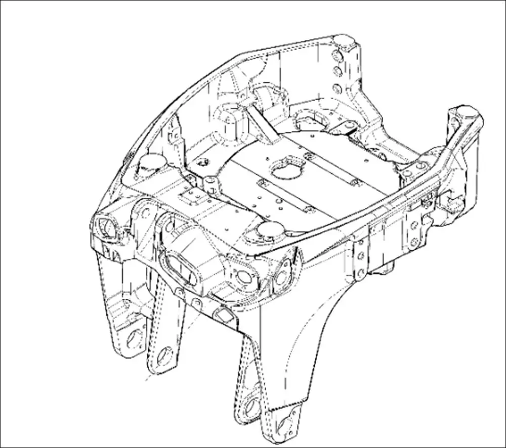 Pièce BERCEAU-BALANCIER PONT AV 4 RM pour VALTRA N135