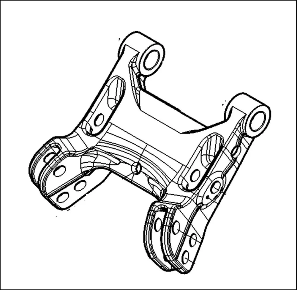 Pièce CHASSIS RELEVAGE AVANT pour VALTRA N135