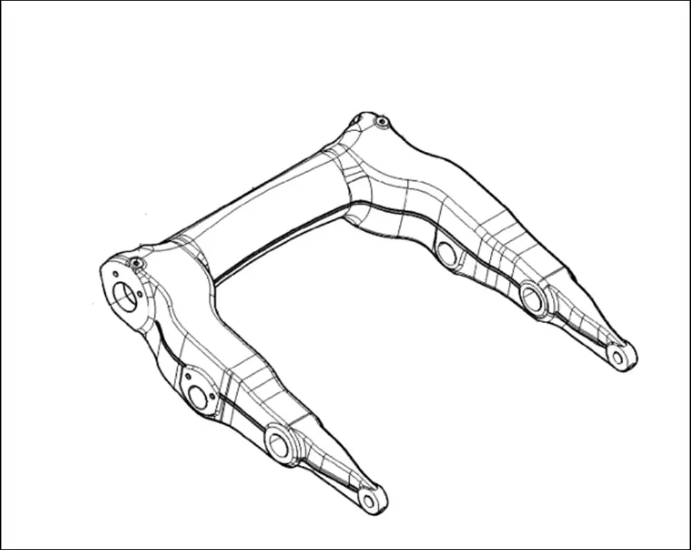 Pièce BRAS SUPERIEUR DE RELEVAGE MONOBLOC pour VALTRA N135