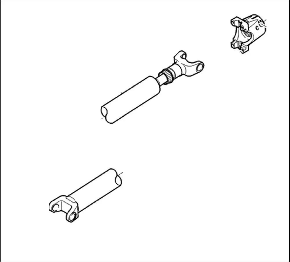 Pièce ARBRE DE TRANSMISSION PONT AV 4RM pour MASSEY FERGUSON 7465