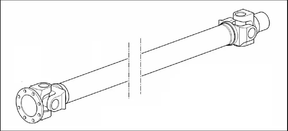 Pièce ARBRE DE TRANSMISSION PONT AV 4RM pour DEUTZ-FAHR AGROTRON K420