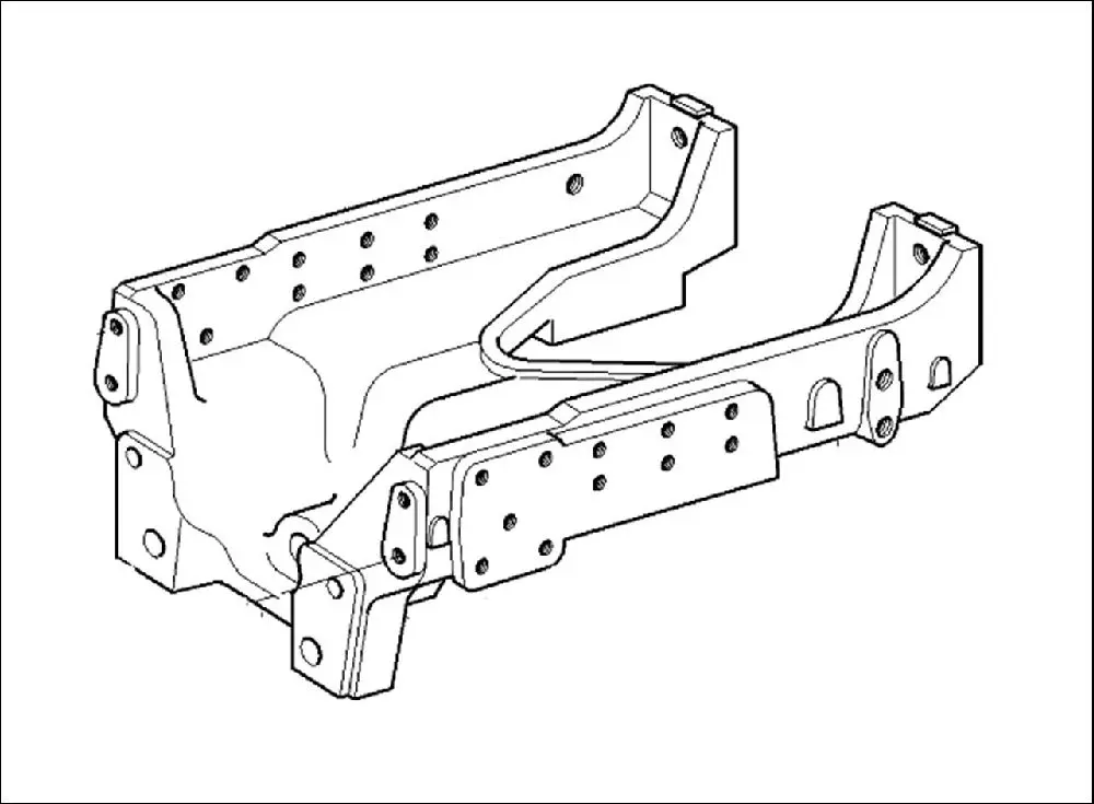 Pièce BERCEAU-BALANCIER PONT AV 4 RM pour MASSEY FERGUSON 8110
