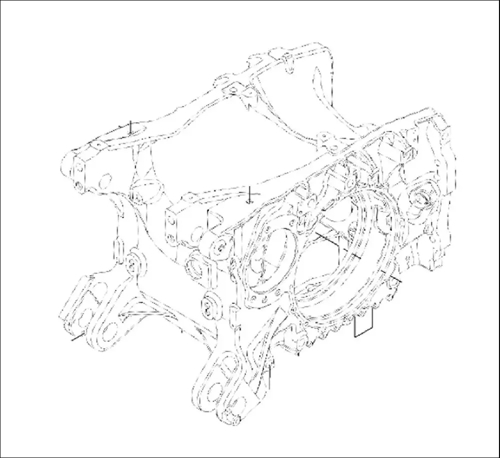 Pièce CARTER DE PONT AV 4 RM NU pour FENDT 930 VARIO